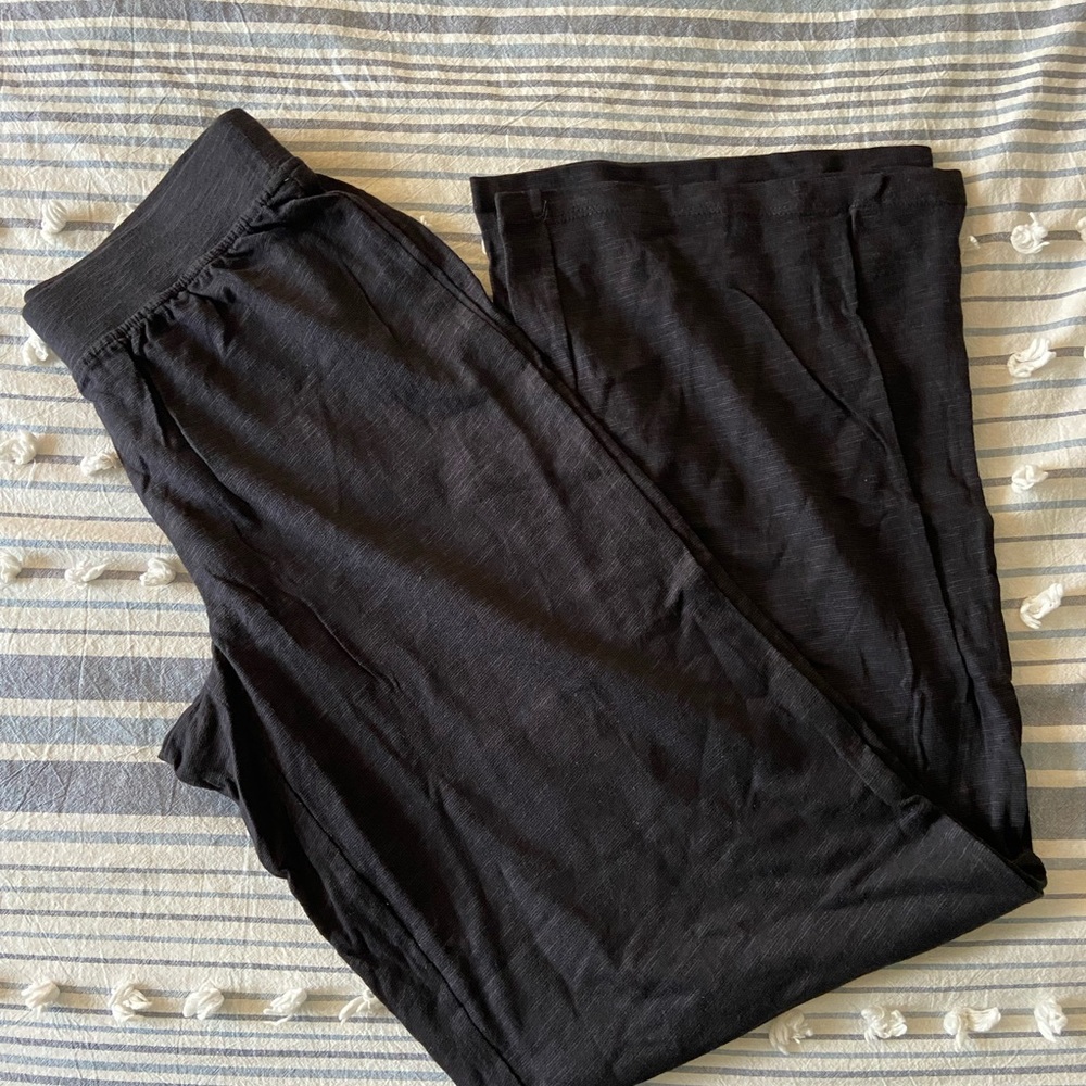 NEW! Colleen Lopez Black Wide Leg SweatPants